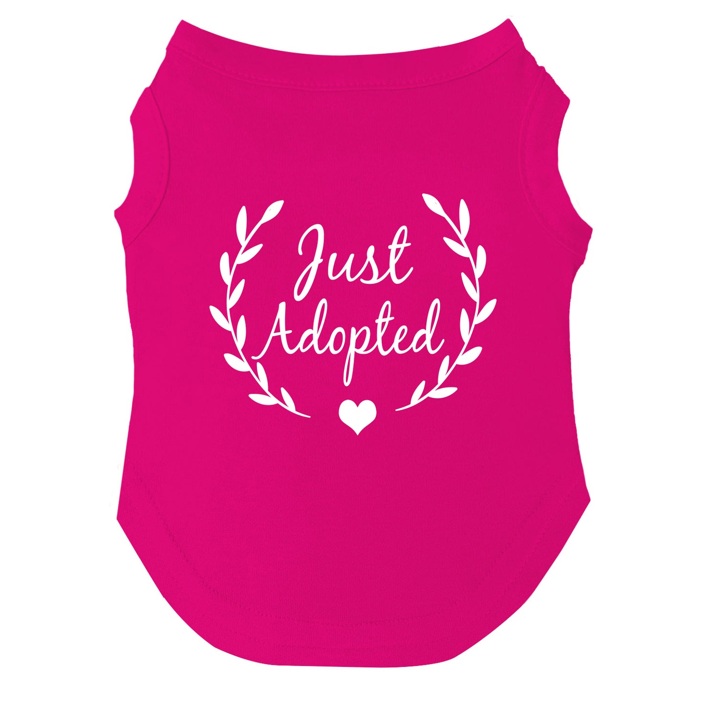 Just Adopted | Dog Tee | Rescue Pet Apparel | Adoption Celebration Shirt