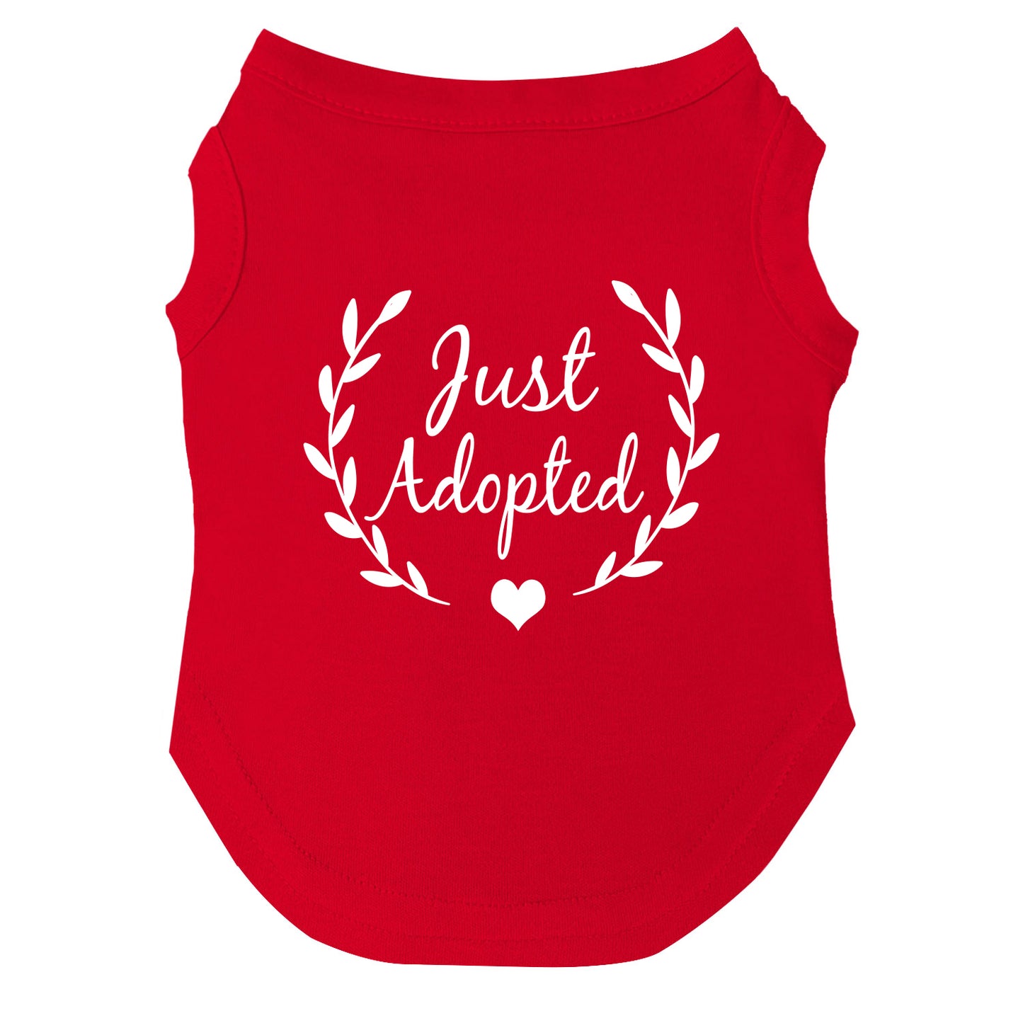 Just Adopted | Dog Tee | Rescue Pet Apparel | Adoption Celebration Shirt