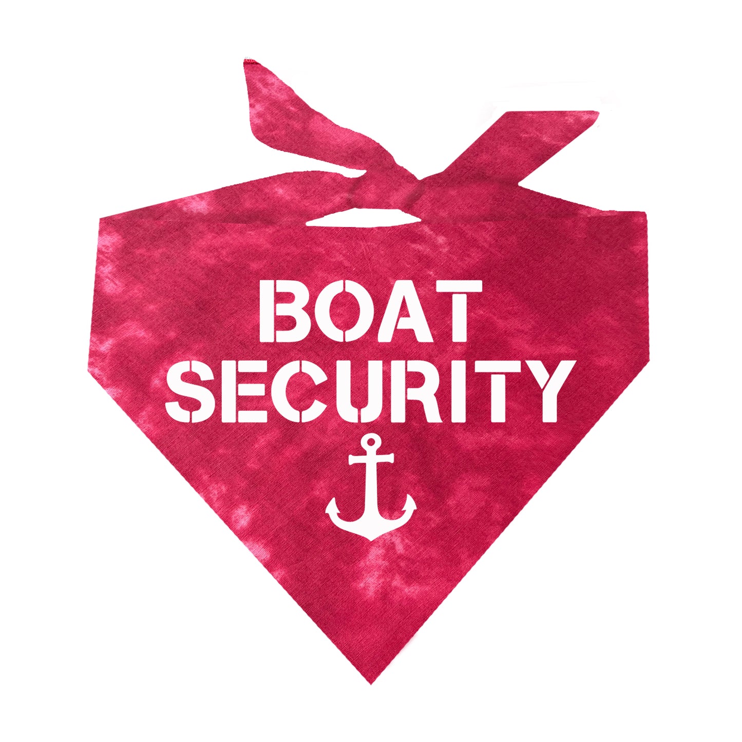 Boat Security Scrunch Tie Dye Pattern Triangle Dog Bandana