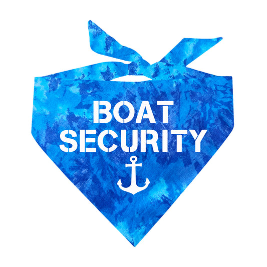 Boat Security Scrunch Tie Dye Pattern Triangle Dog Bandana