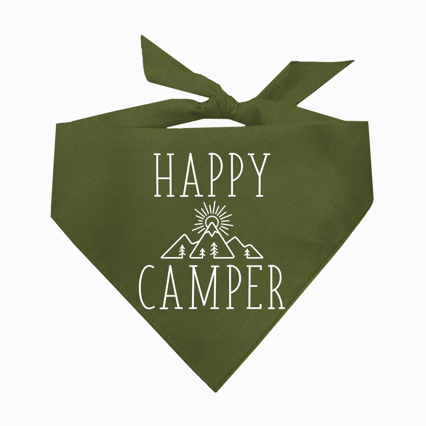 Happy Camper Triangle Dog Bandana
