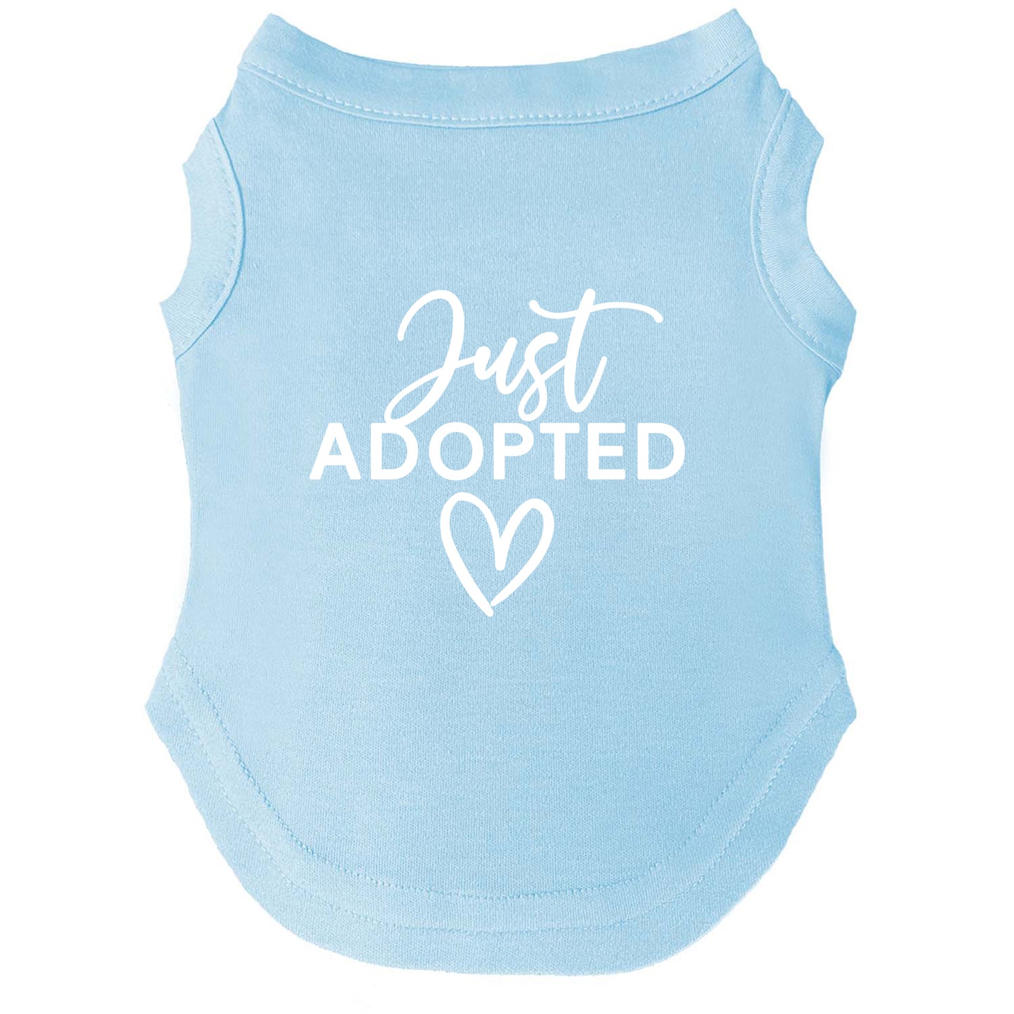 Just Adopted β Dog Tee | Adoption Day Shirt | Soft, Lightweight & Washable