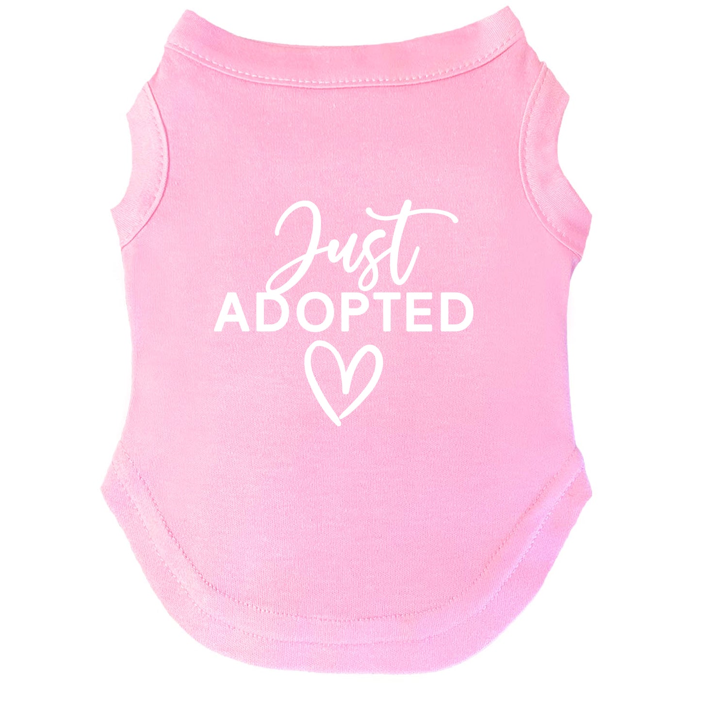 Just Adopted β Dog Tee | Adoption Day Shirt | Soft, Lightweight & Washable