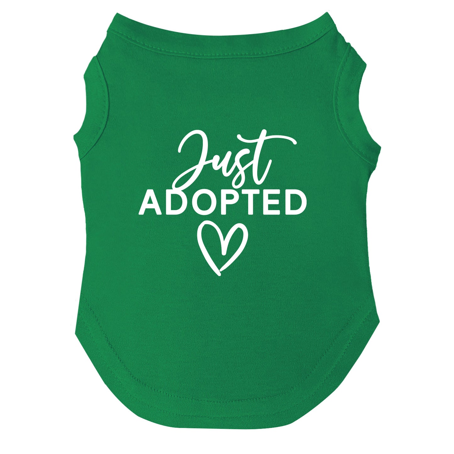 Just Adopted β Dog Tee | Adoption Day Shirt | Soft, Lightweight & Washable