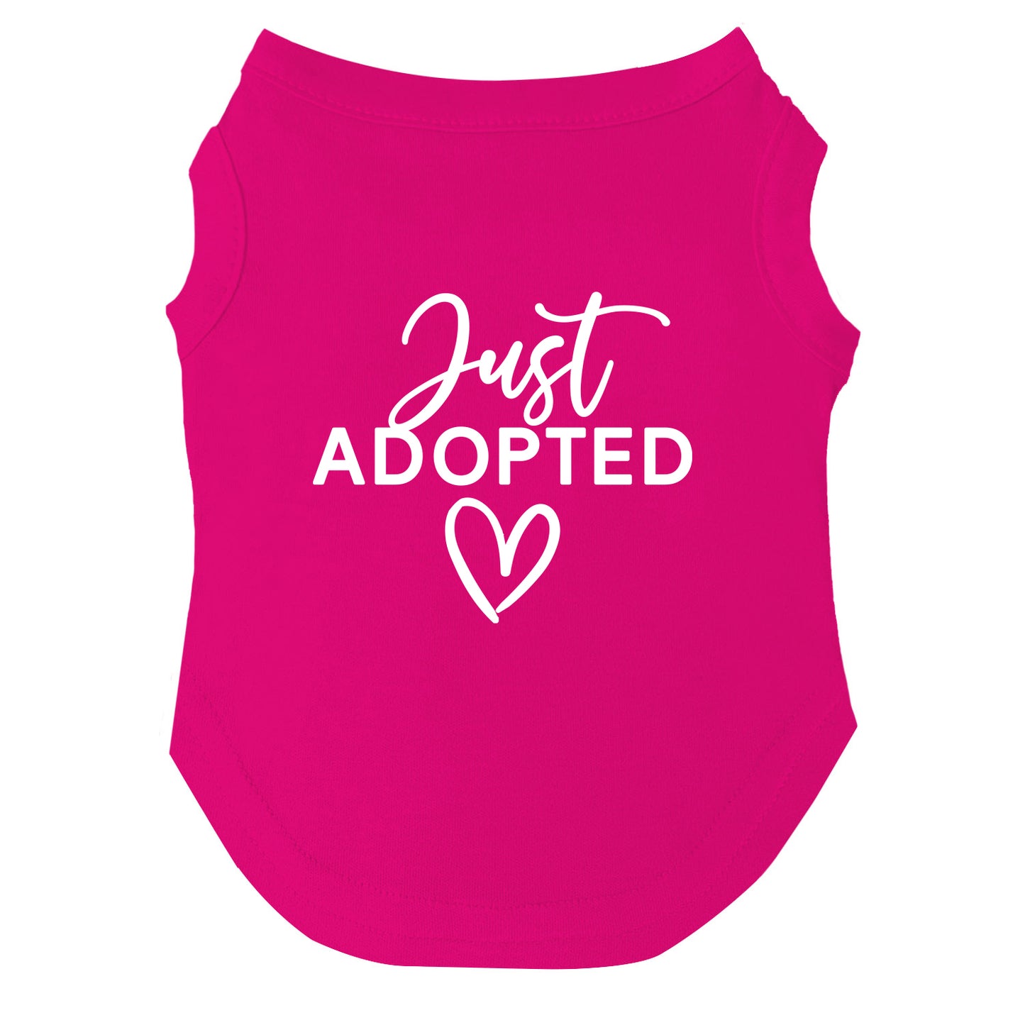 Just Adopted β Dog Tee | Adoption Day Shirt | Soft, Lightweight & Washable