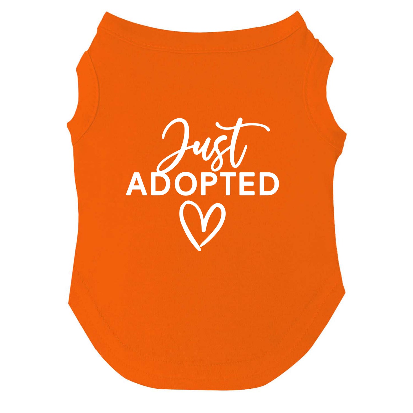 Just Adopted β Dog Tee | Adoption Day Shirt | Soft, Lightweight & Washable