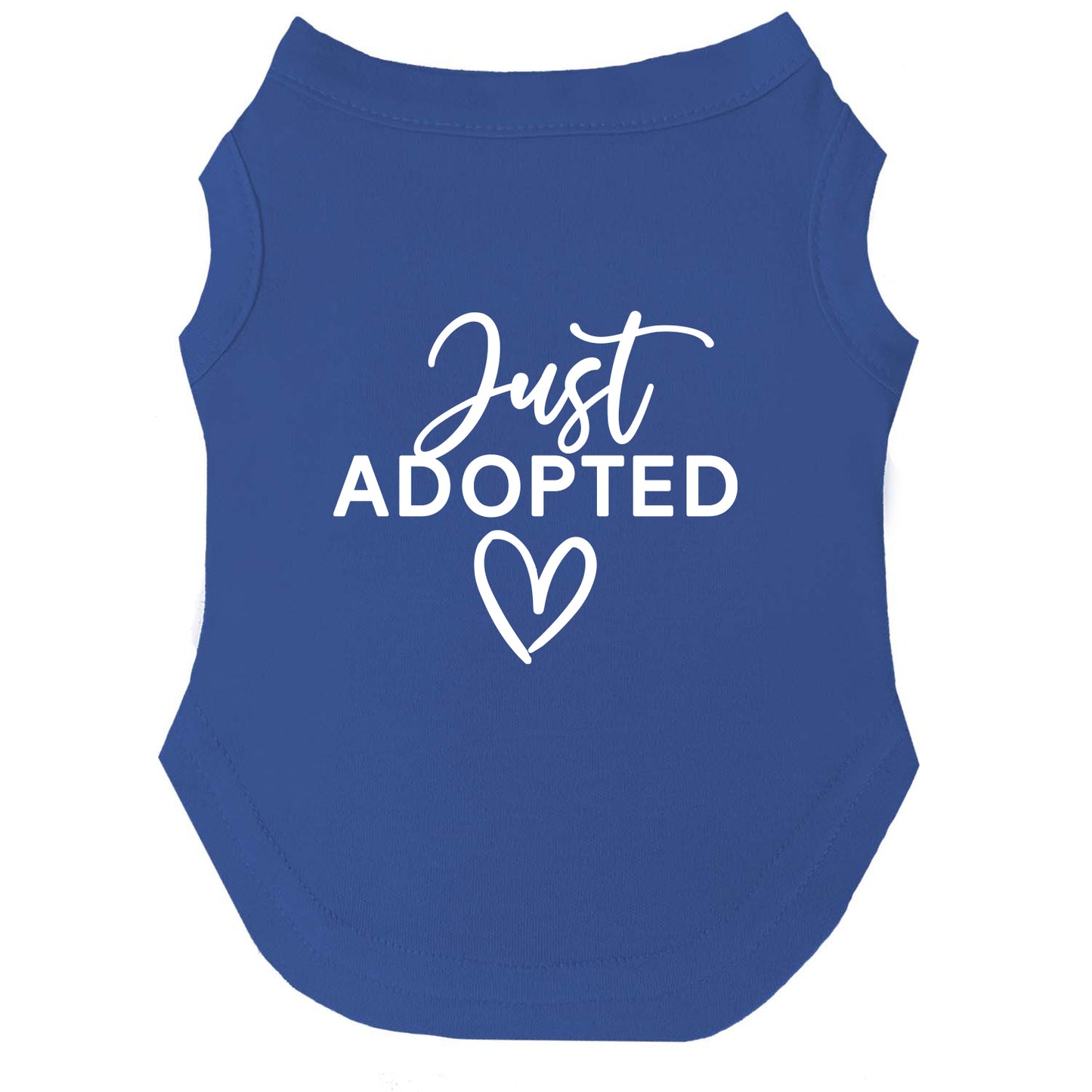 Just Adopted β Dog Tee | Adoption Day Shirt | Soft, Lightweight & Washable