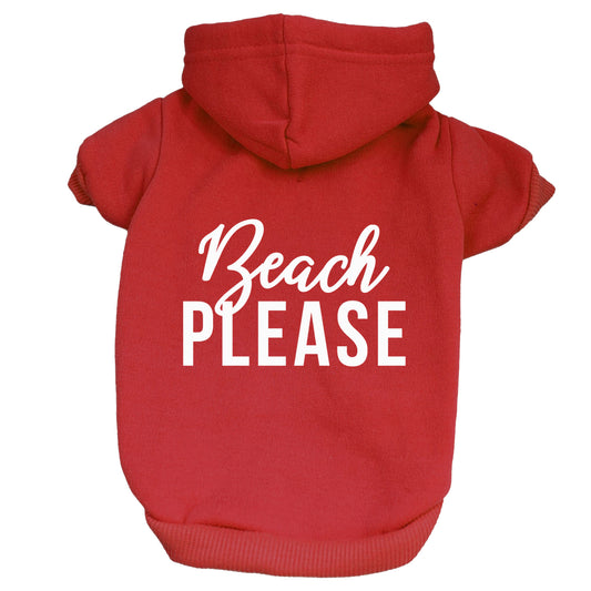 Beach Please Training Dog Hoodie