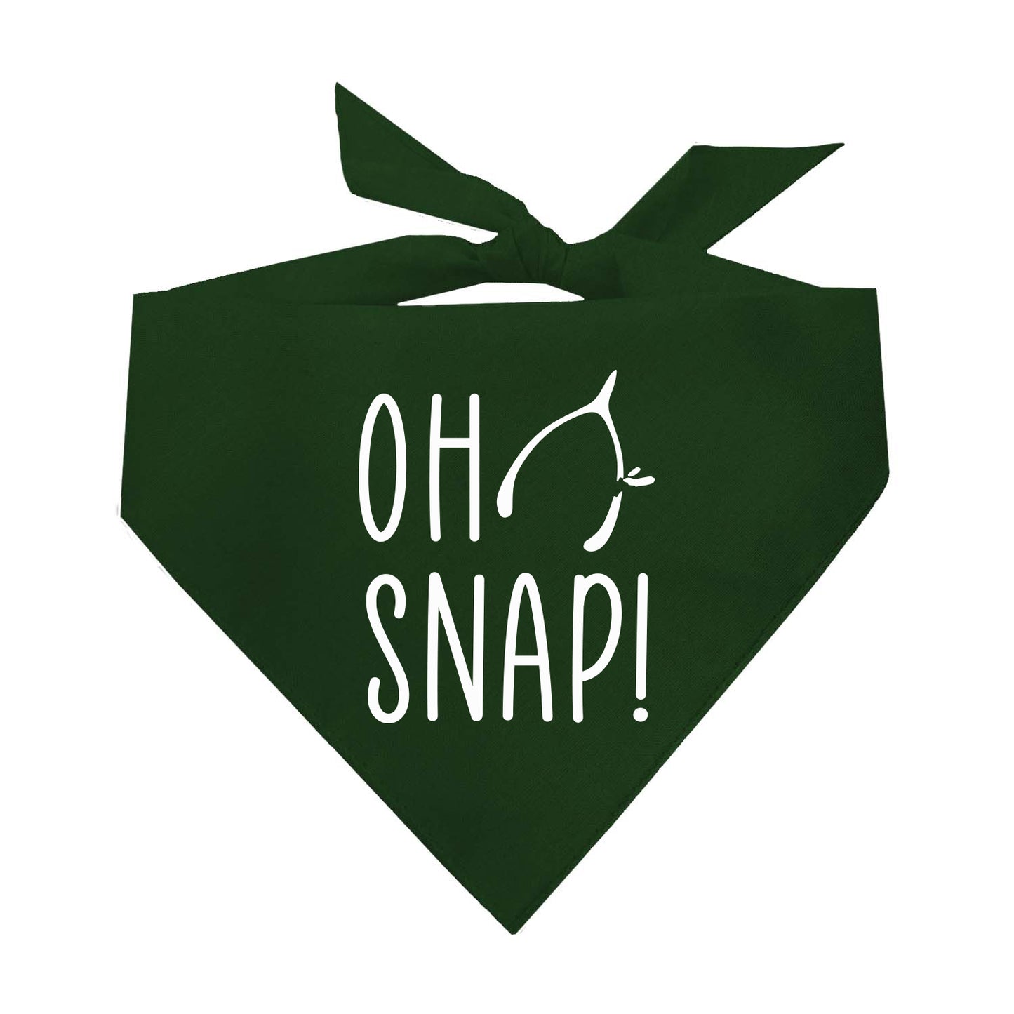 Oh Snap Triangle Dog Bandana (Assorted Fall Colors)