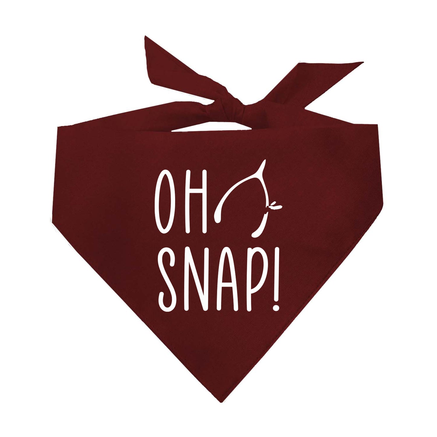 Oh Snap Triangle Dog Bandana (Assorted Fall Colors)