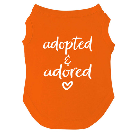 Adopted & Adored – Dog Tee | Forever Home Shirt | Soft, Comfy & Washable