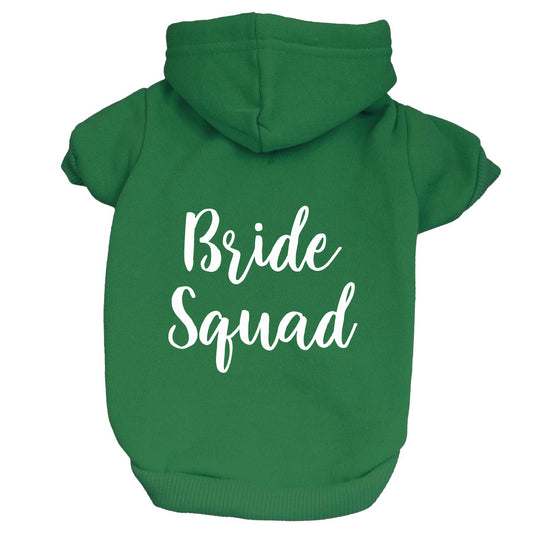 Bride Squad Dog Hoodie