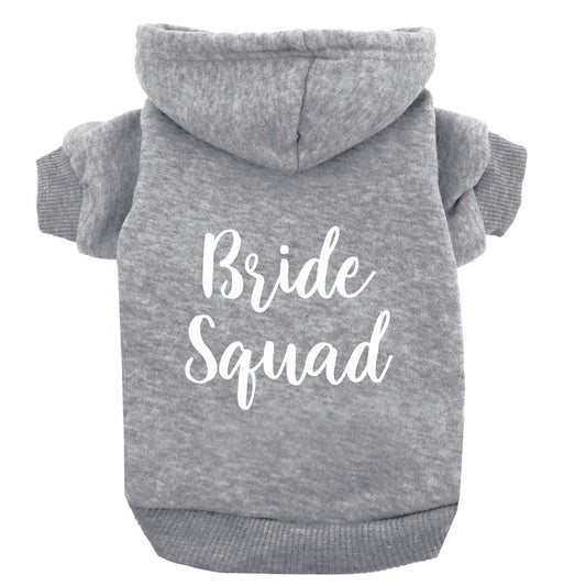 Bride Squad Dog Hoodie