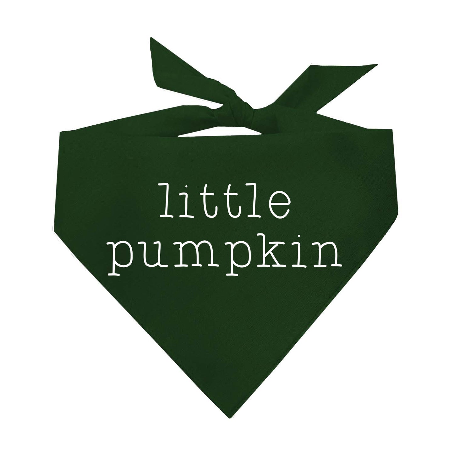 Little Pumpkin Fall Triangle Dog Bandana (Assorted Fall Colors)