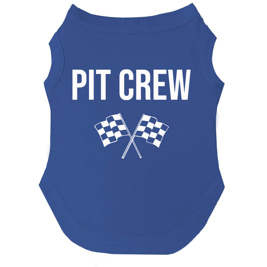 Pit Crew Dog Tee | Soft Cotton Blend | Made in USA | Funny & Cute Pet Outfit