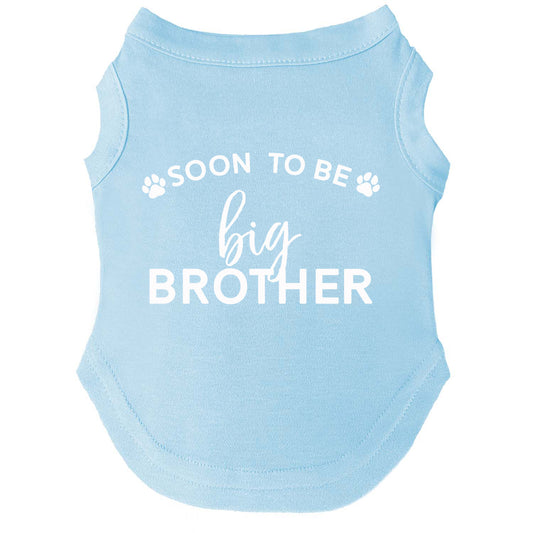 Soon to Be Big Brother Dog Tee | Soft Cotton Blend | Pregnancy Announcement Dog Shirt | Made in USA