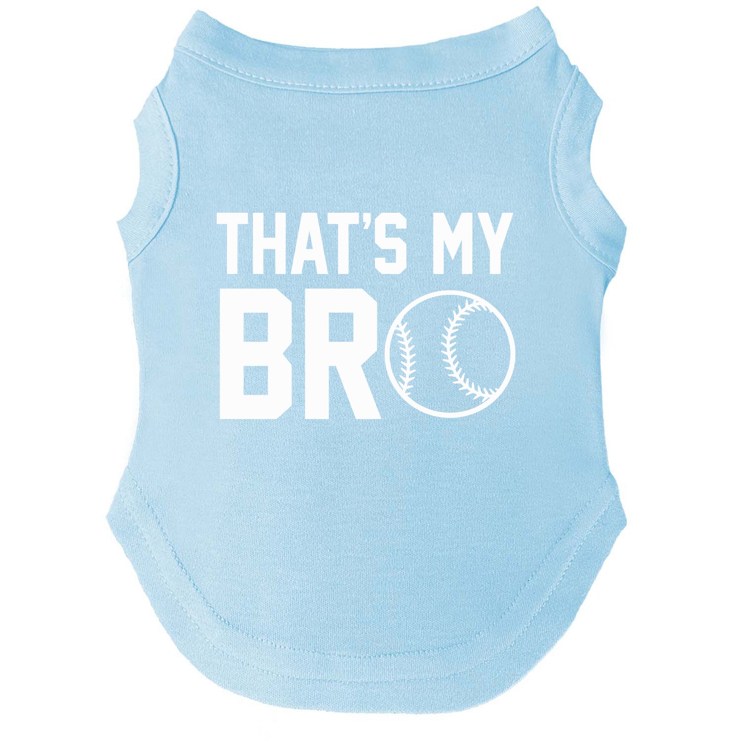 That's My Bro | Baseball Dog Tee | Sibling Matching Pet Shirt | Game Day Dog Apparel | Sports Dog Outfit