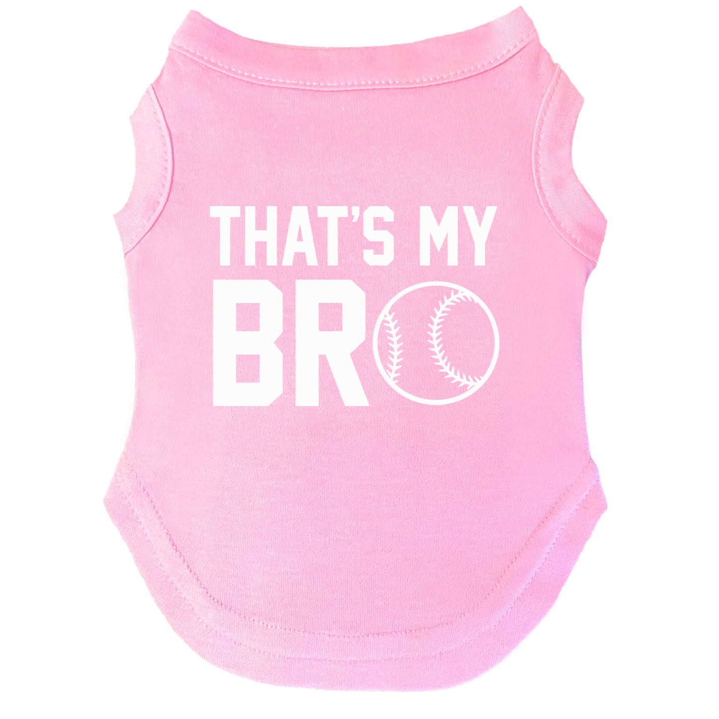 That's My Bro | Baseball Dog Tee | Sibling Matching Pet Shirt | Game Day Dog Apparel | Sports Dog Outfit