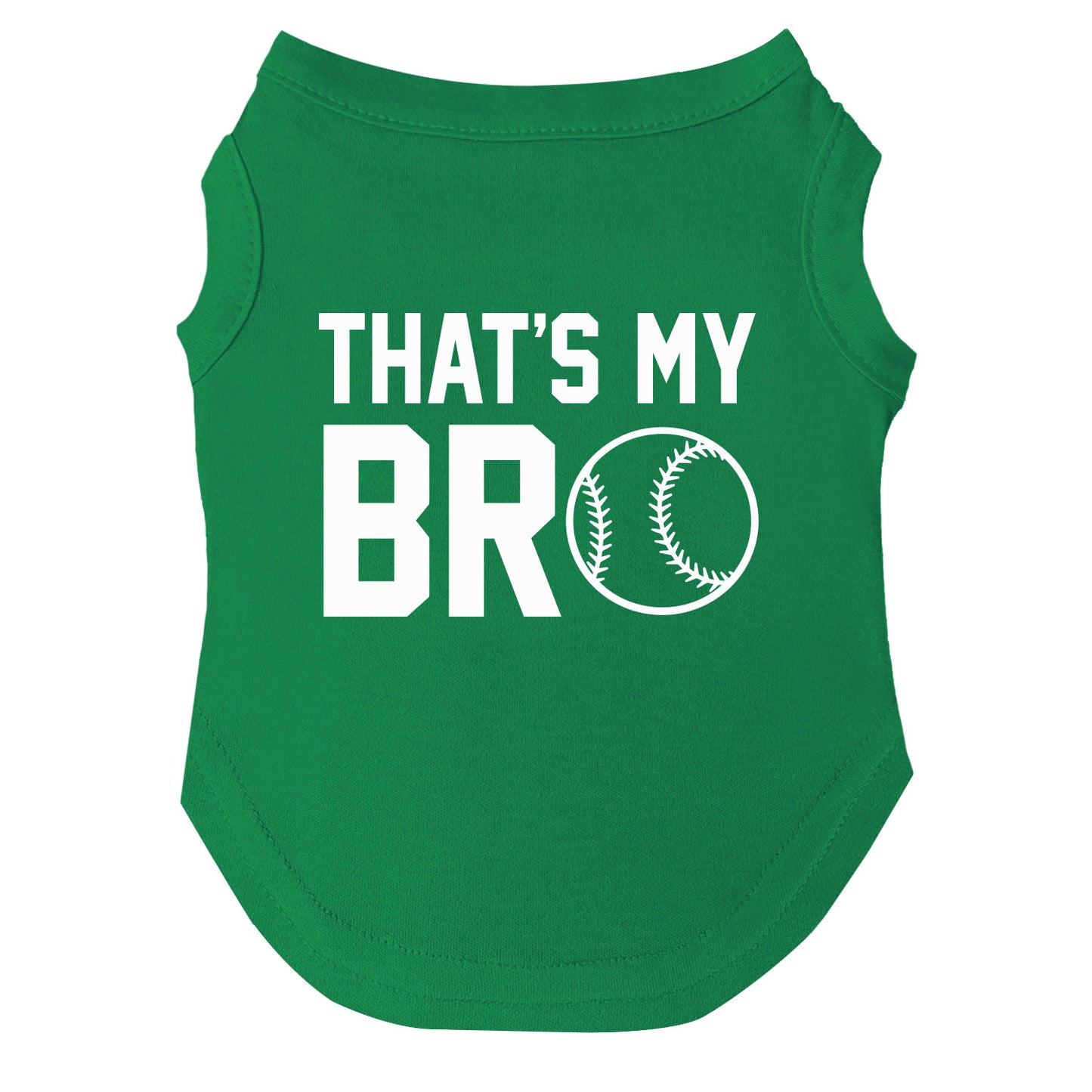 That's My Bro | Baseball Dog Tee | Sibling Matching Pet Shirt | Game Day Dog Apparel | Sports Dog Outfit