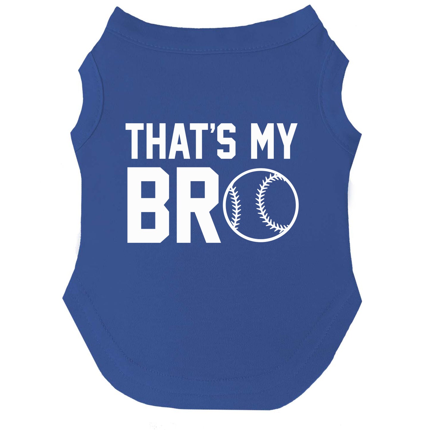 That's My Bro | Baseball Dog Tee | Sibling Matching Pet Shirt | Game Day Dog Apparel | Sports Dog Outfit