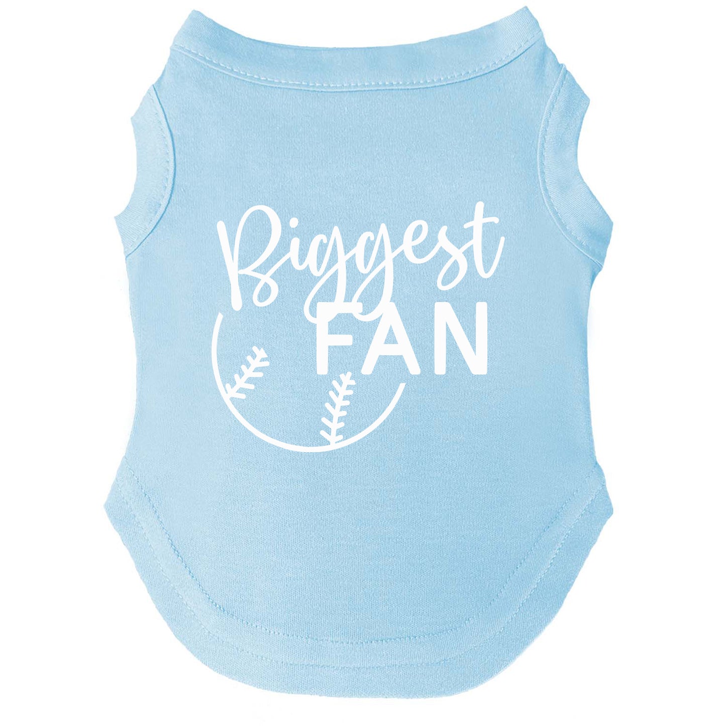 Biggest Fan | Baseball Dog Tee | Game Day Pet Shirt | Sports Dog Apparel | Cute Baseball Outfit for Dogs