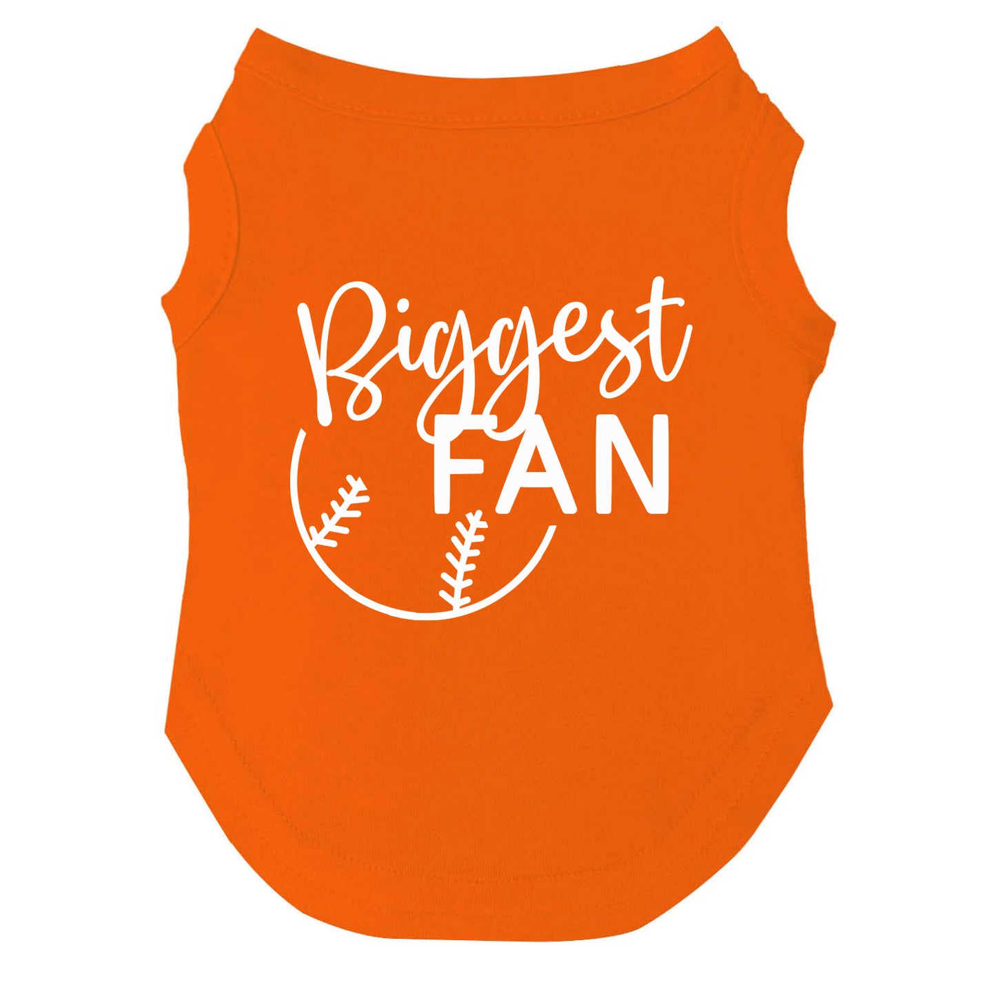 Biggest Fan | Baseball Dog Tee | Game Day Pet Shirt | Sports Dog Apparel | Cute Baseball Outfit for Dogs
