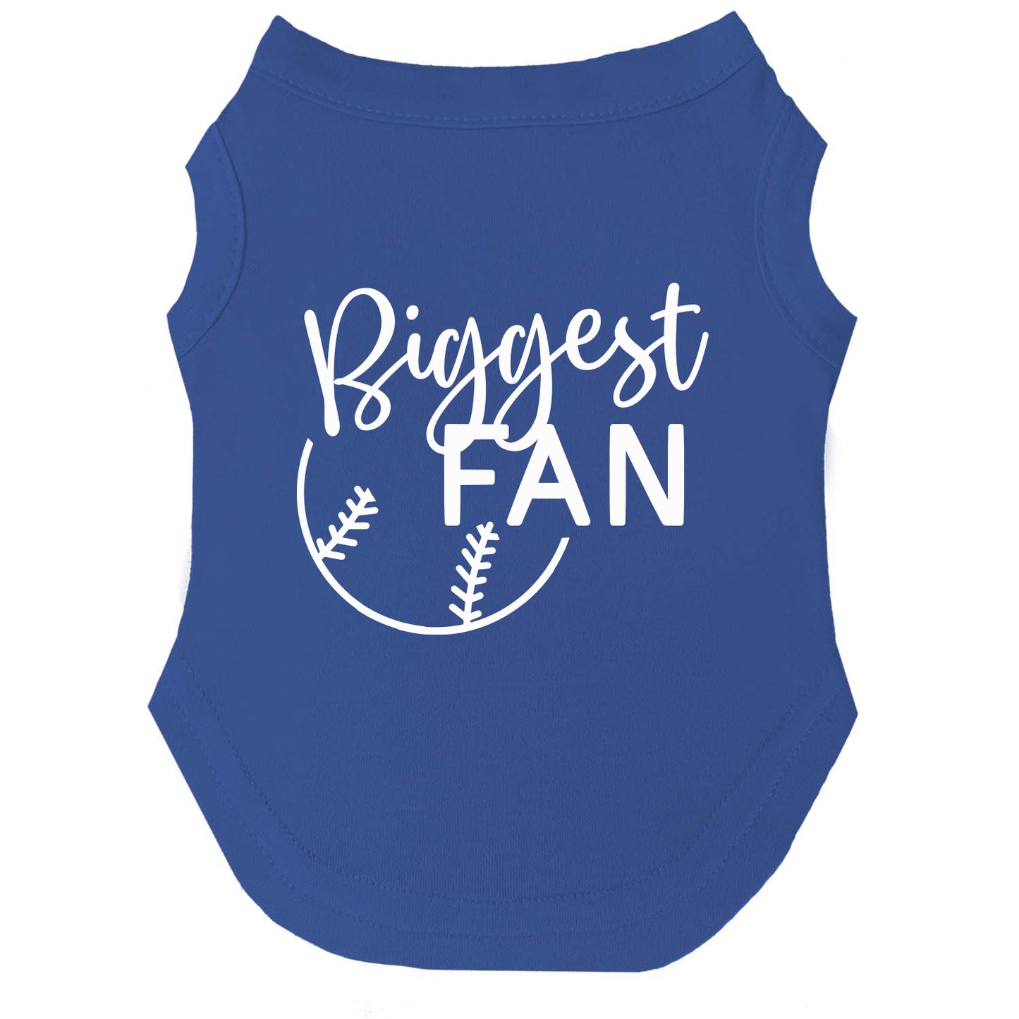 Biggest Fan | Baseball Dog Tee | Game Day Pet Shirt | Sports Dog Apparel | Cute Baseball Outfit for Dogs