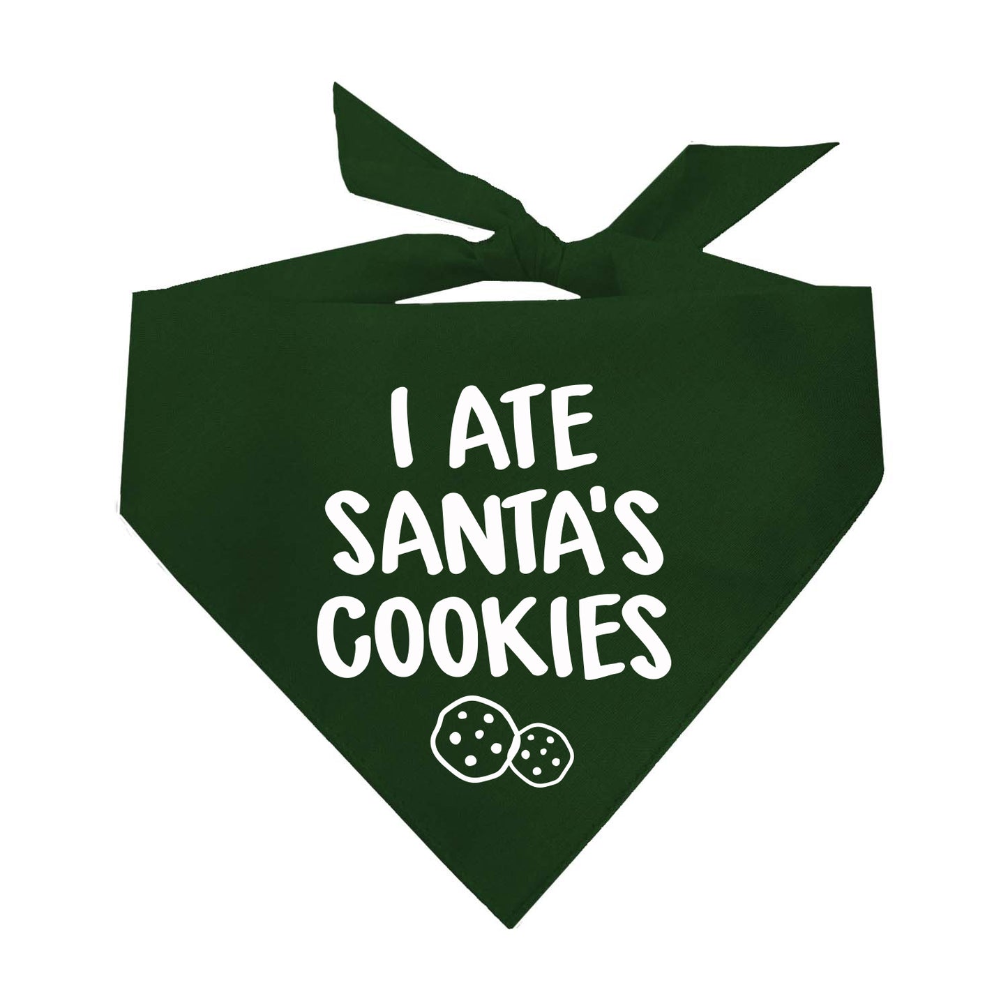 I Ate Santa's Cookies Funny Christmas Dog Bandana