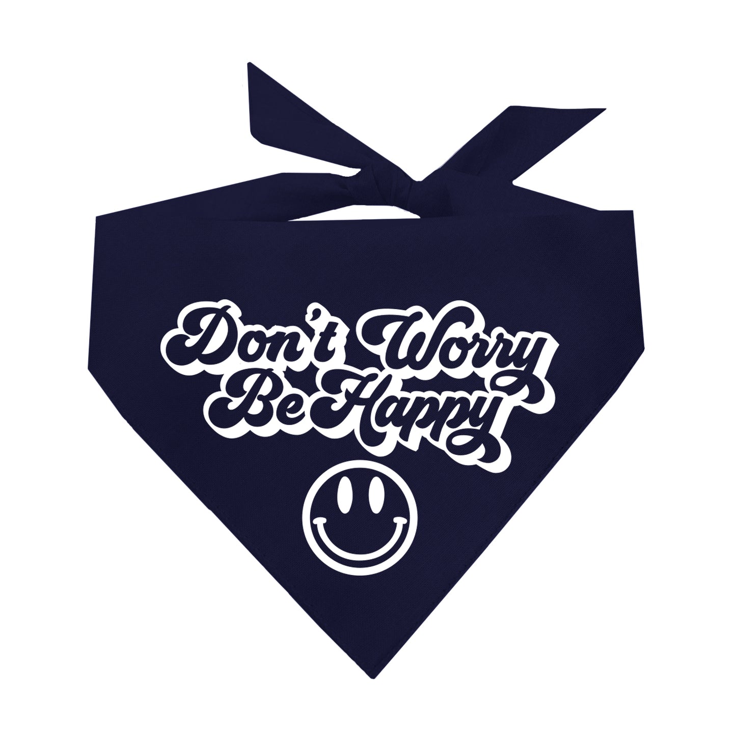 Don't Worry Be Happy Triangle Dog Bandana