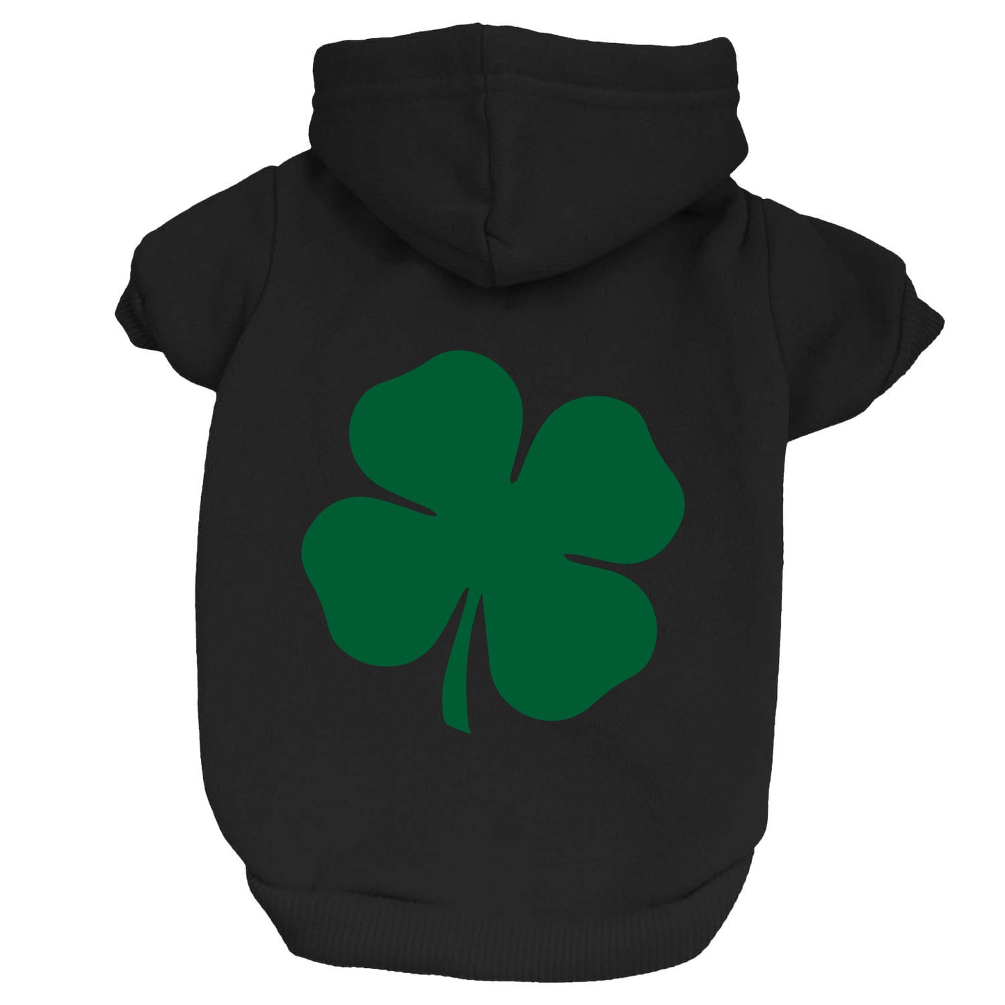 Green Four Leaf Clover Dog Hoodie