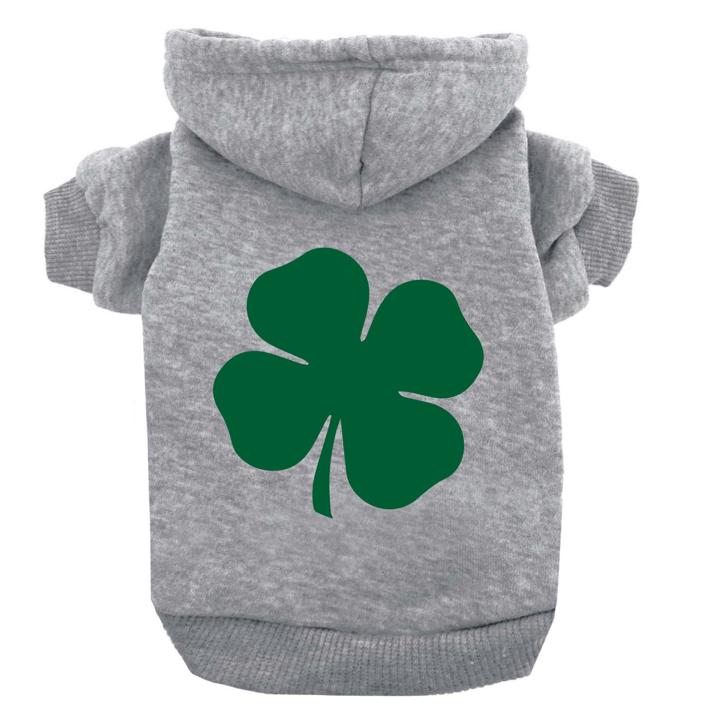 Green Four Leaf Clover Dog Hoodie
