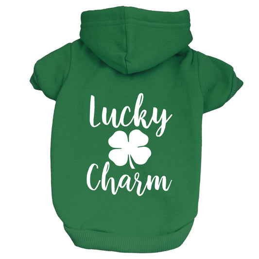 Lucky Charm (Four Leaf Clover) Dog Hoodie