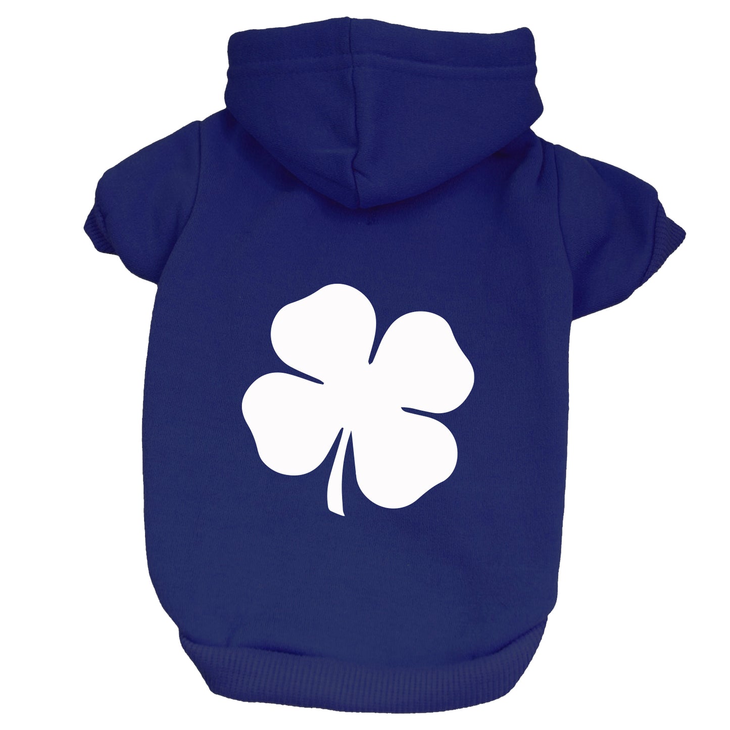 White Four Leaf Clover Dog Hoodie