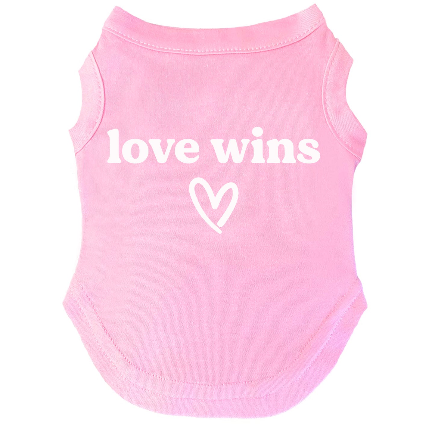 Love Wins | Pride Dog Tee | LGBTQ+ Pet Apparel