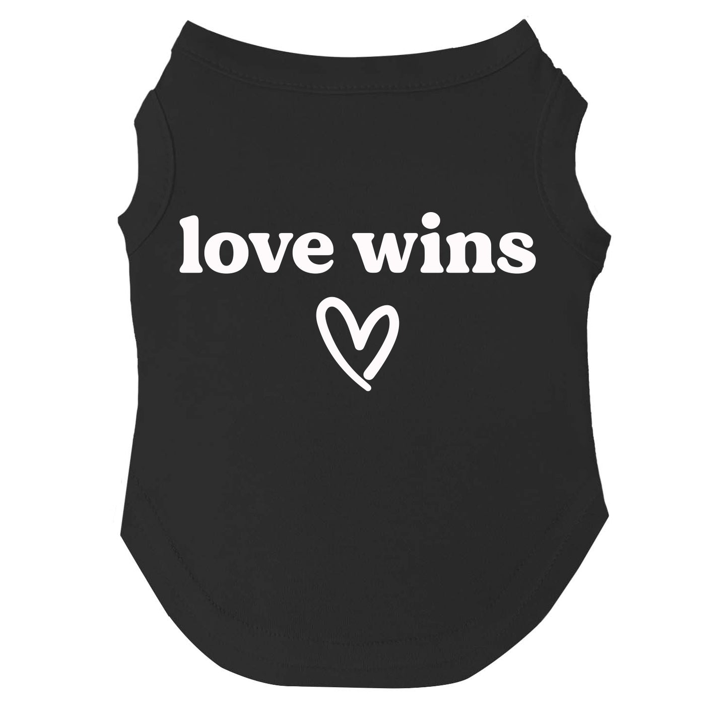 Love Wins | Pride Dog Tee | LGBTQ+ Pet Apparel