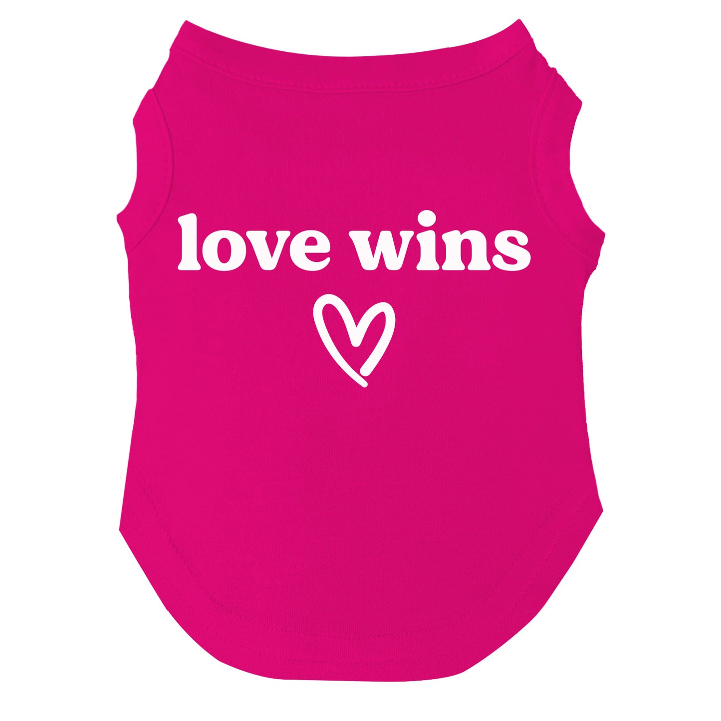 Love Wins | Pride Dog Tee | LGBTQ+ Pet Apparel