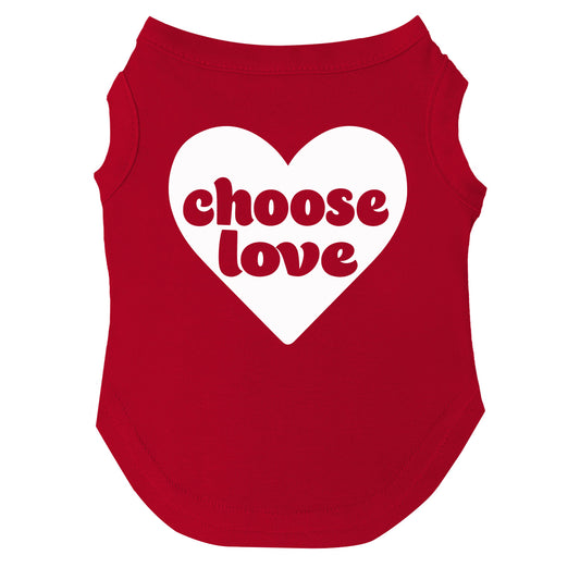 Choose Love | Pride Dog Tee | LGBTQ+ Pet Apparel