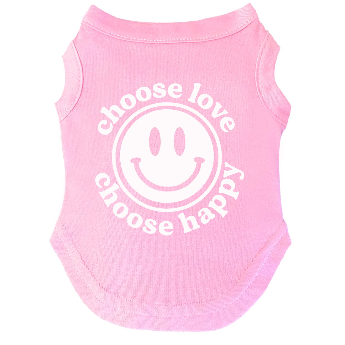 Choose Love Choose Happy | Pride Dog Tee | LGBTQ+ Pet Apparel