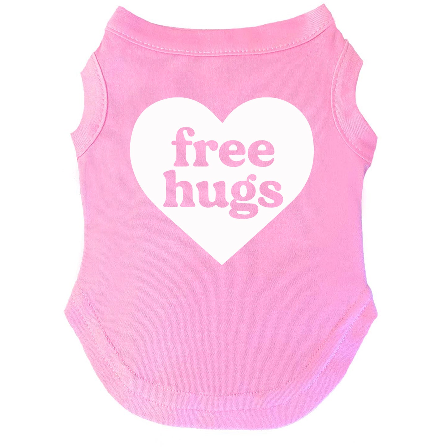 Free Hugs | Pride Dog Tee | LGBTQ+ Pet Apparel