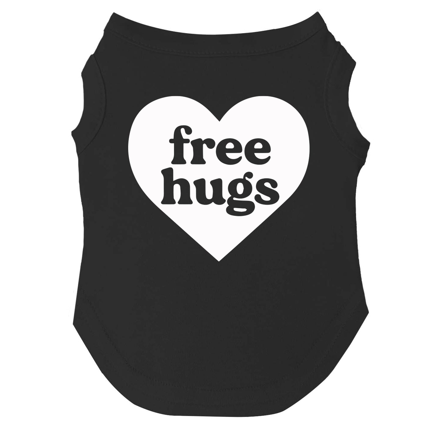 Free Hugs | Pride Dog Tee | LGBTQ+ Pet Apparel