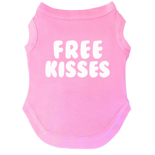Free Kisses | Pride Dog Tee | LGBTQ+ Pet Apparel