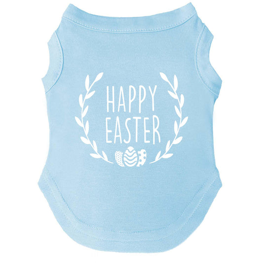 Happy Easter Dog Tee | Soft Cotton Blend | Made in USA | Spring & Holiday Pet Outfit
