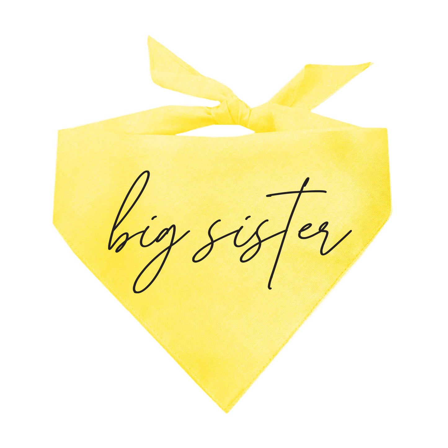 Big Sister Script Triangle Dog Bandana
