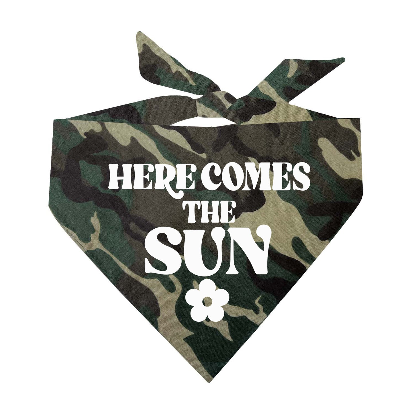 Here Comes The Sun Triangle Dog Bandana