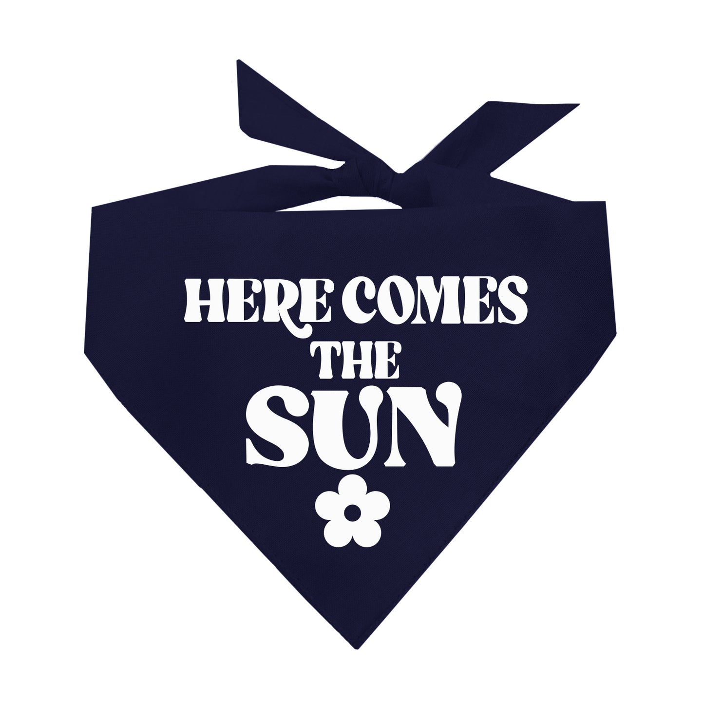 Here Comes The Sun Triangle Dog Bandana