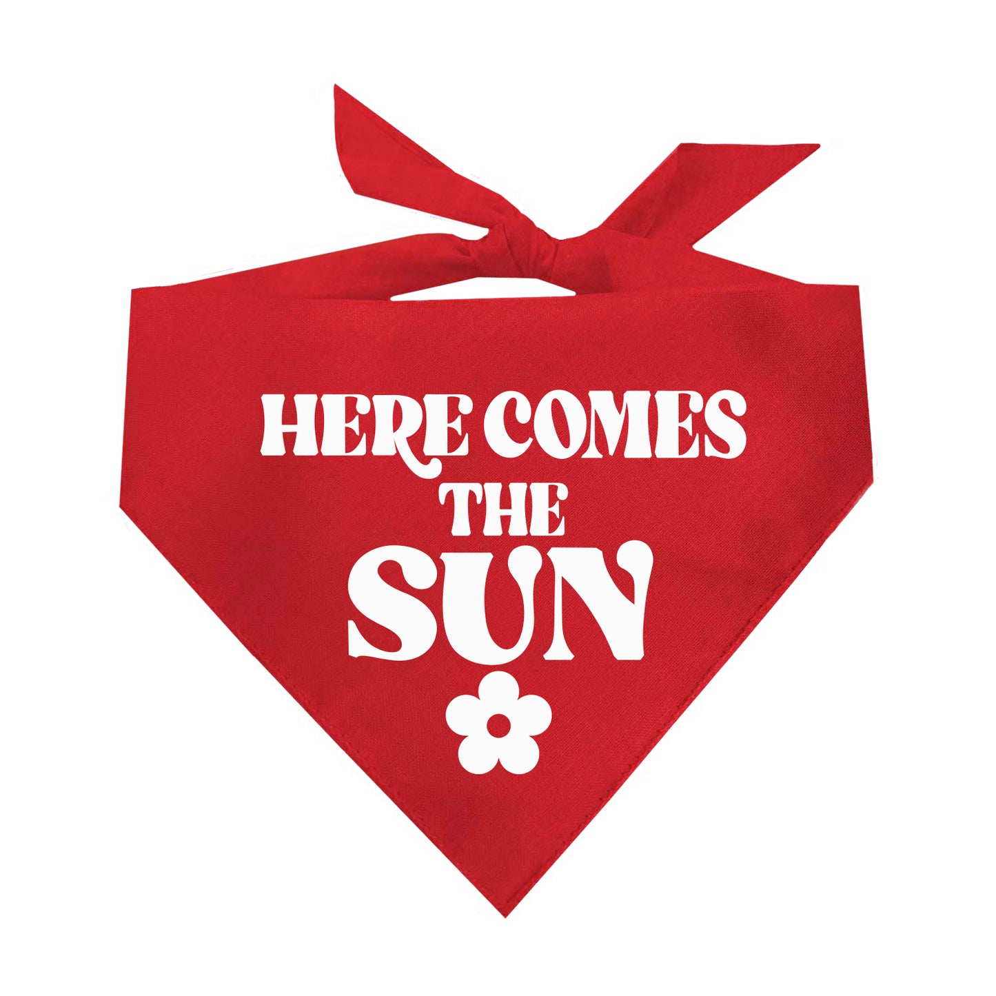 Here Comes The Sun Triangle Dog Bandana