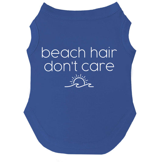 Beach Hair Don't Care Dog Tee