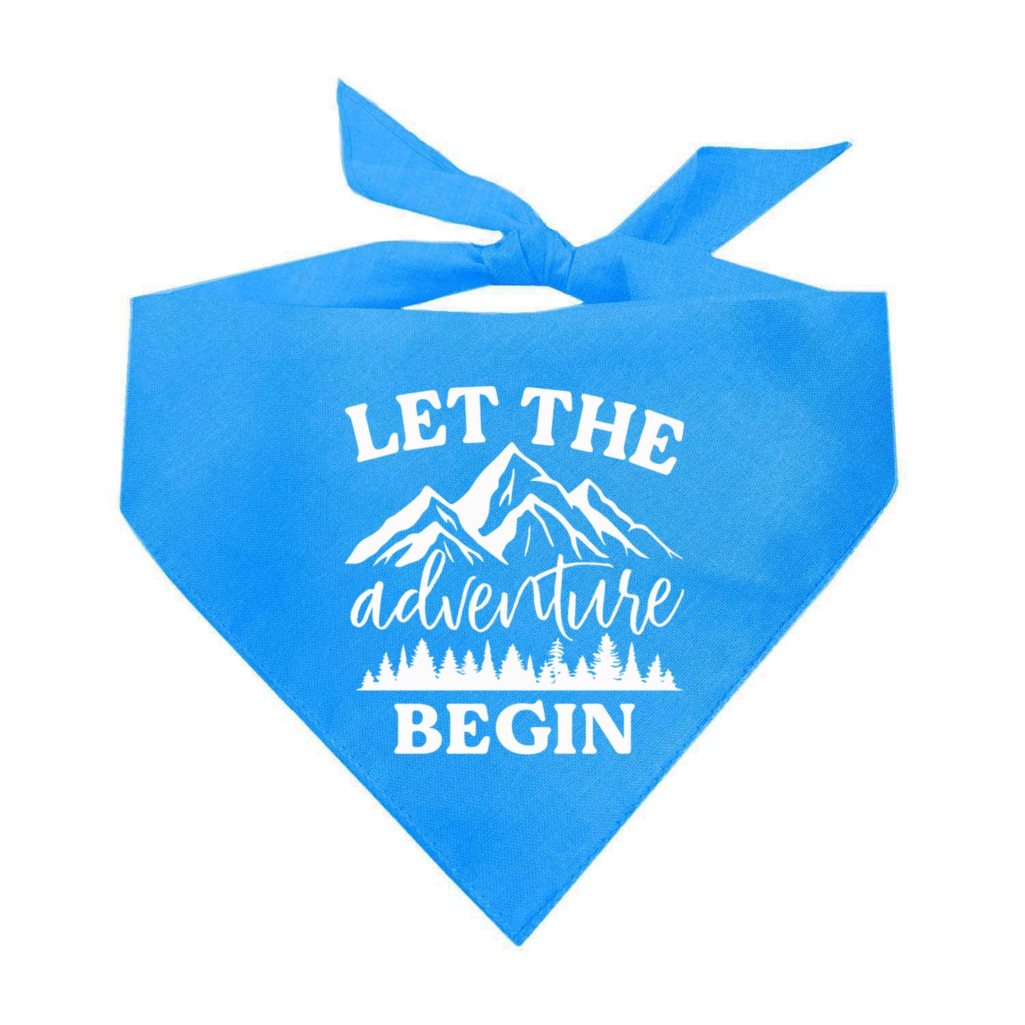 Let The Adventure Begin Triangle Dog Bandana (Assorted Colors)