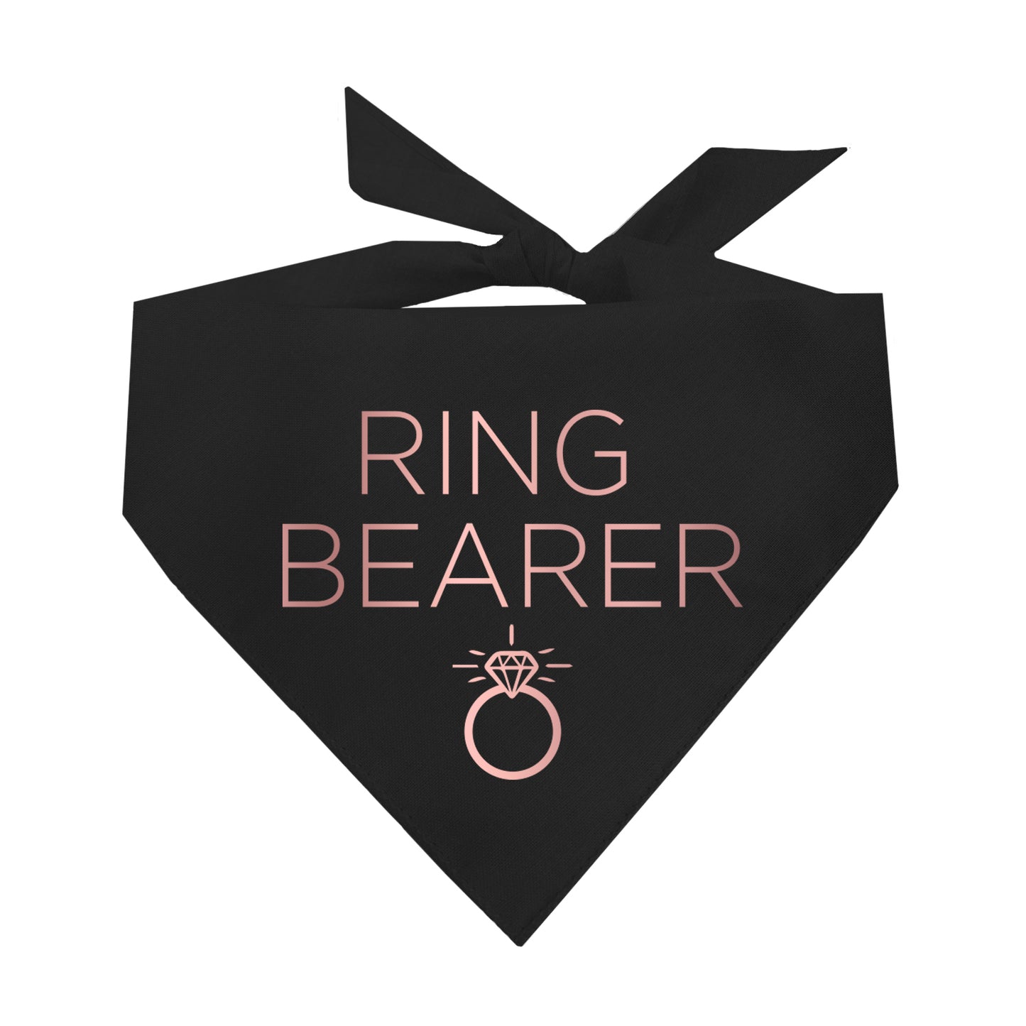Ring Bearer Metallic Dog Bandana