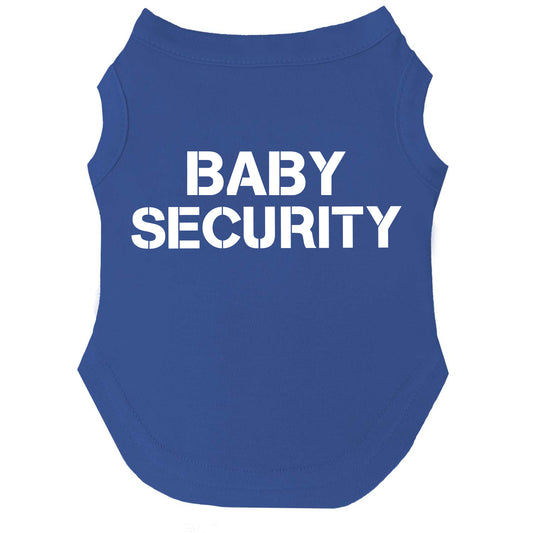 Baby Security Dog Tee | Soft Cotton Blend | Made in USA | Cute & Funny Pet Outfit